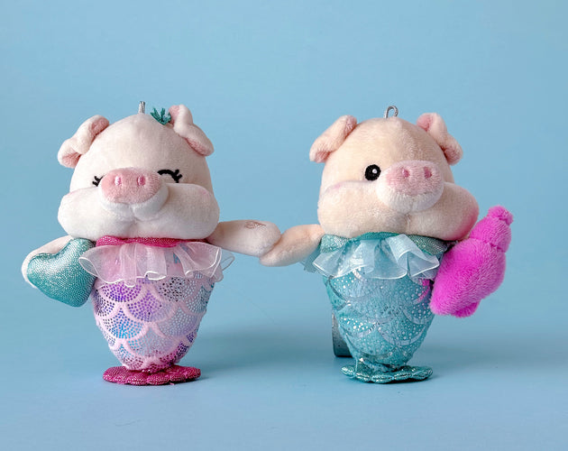 Magnetic Piggy Mermaids Duo 4''