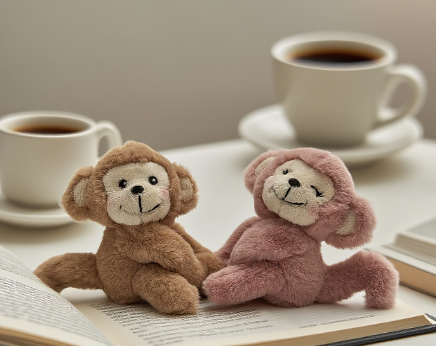 Magnetic Hugging Monkey Duo 6''